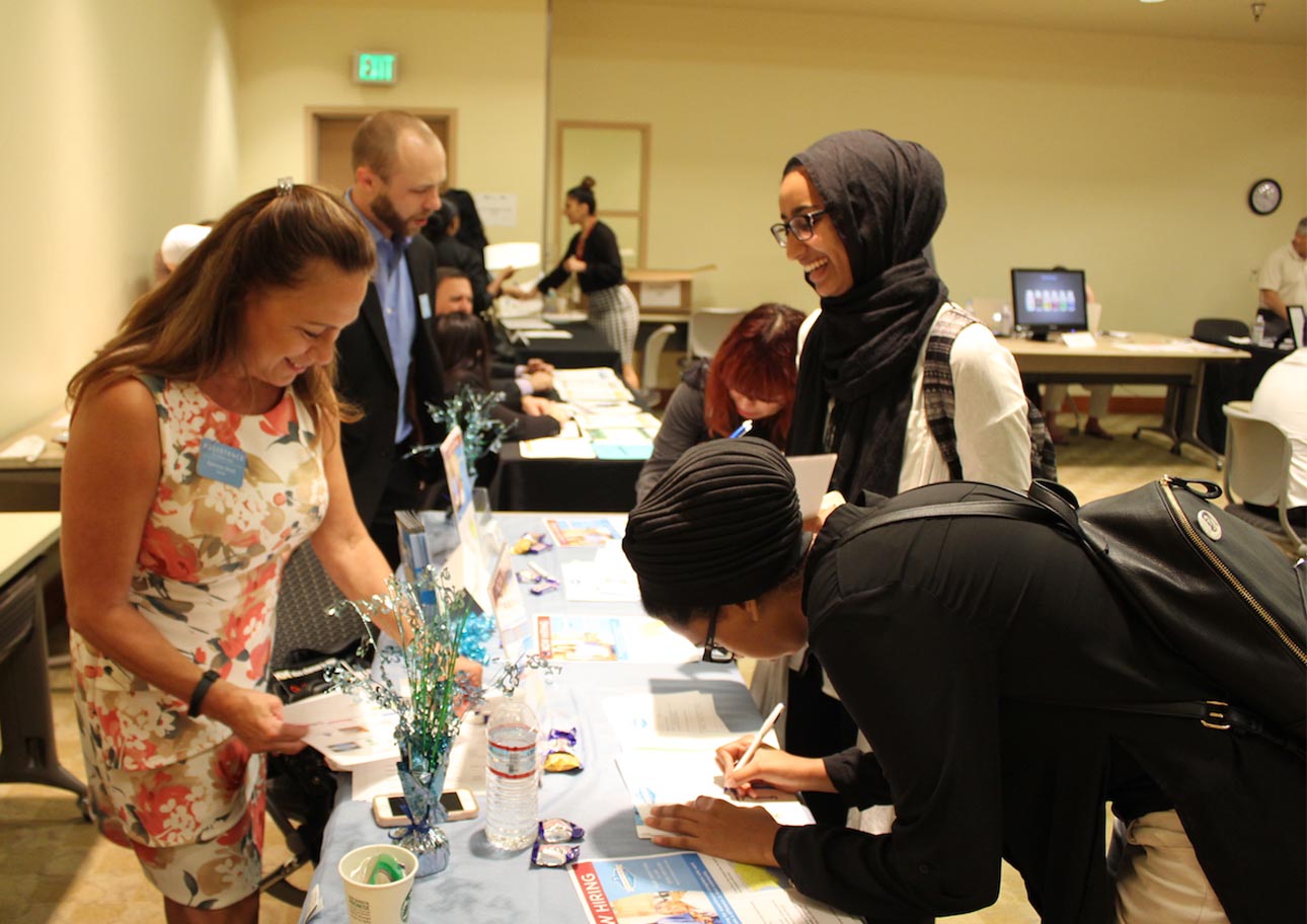 NOCE students at resource fair event